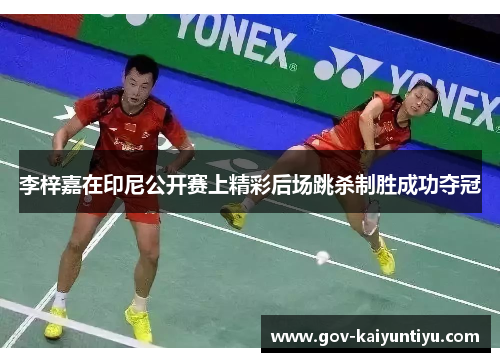 李梓嘉在印尼公开赛上精彩后场跳杀制胜成功夺冠
