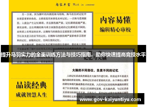 提升马羽实力的全面训练方法与技巧指南，助你快速提高竞技水平